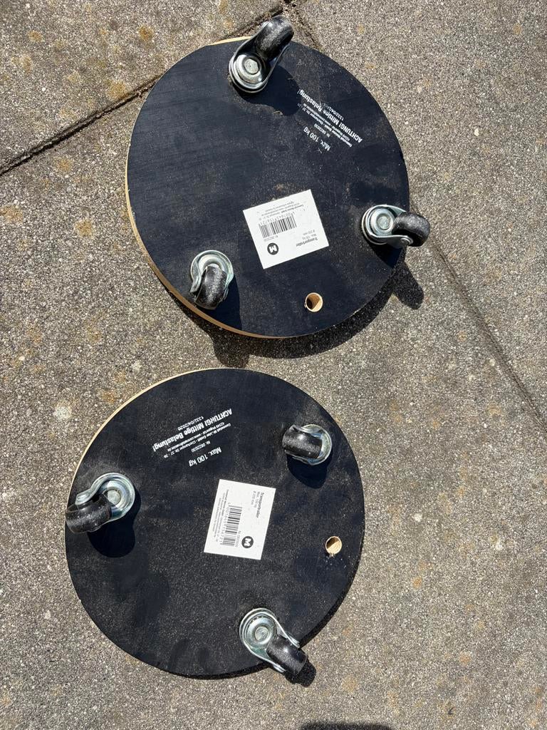 2x Transportroller - Ø 20cm, max. 100 kg, Doe-het-zelf en Verbouw, Transportwagens, Ophalen, Gebruikt, Overige typen
