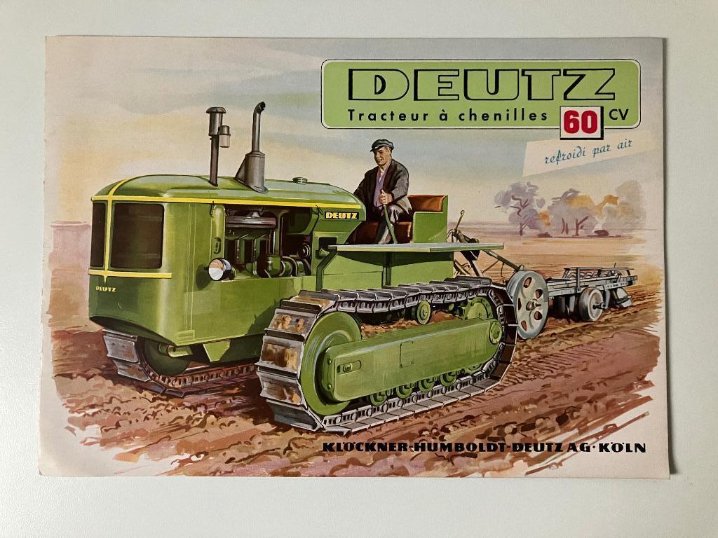 Deutz trekker tractor folder brochure, Ophalen of Verzenden, Gelezen