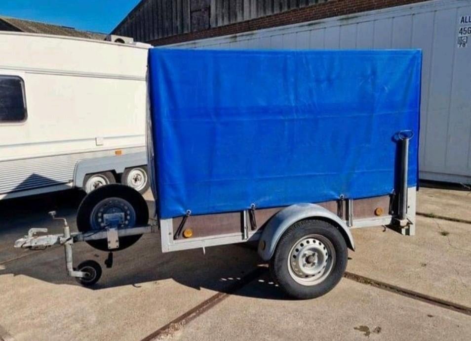 Aanhanger met blauwe huif, Auto diversen, Ophalen, Nieuw