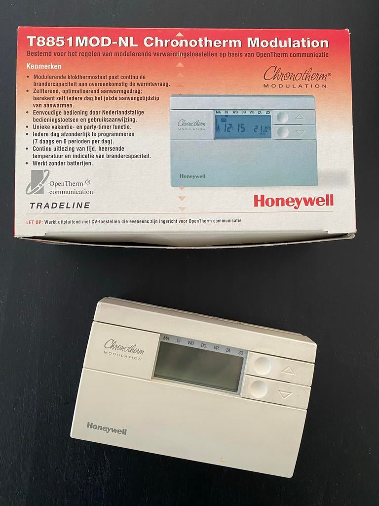 Honeywell Chronotherm T8851MOD-NL Modulerende Thermostaat, Ophalen of Verzenden, Slimme thermostaat, Gebruikt