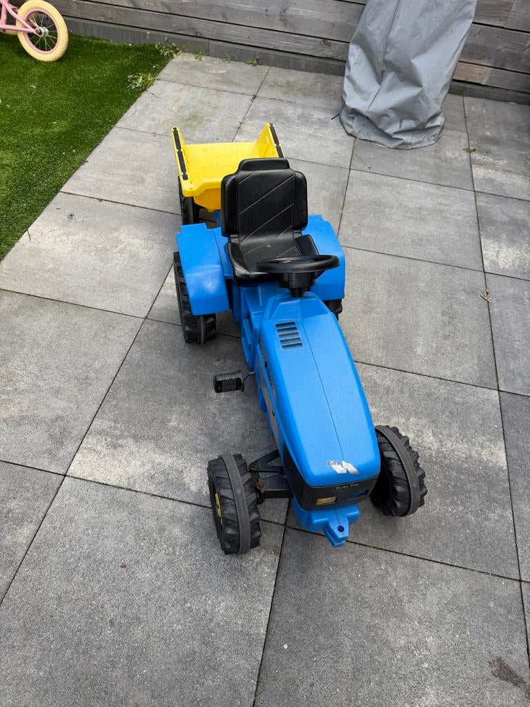 Rolly Toys Rolly Turbo Trac traptractor met aanhanger, Ophalen, Gebruikt, Trapvoertuig