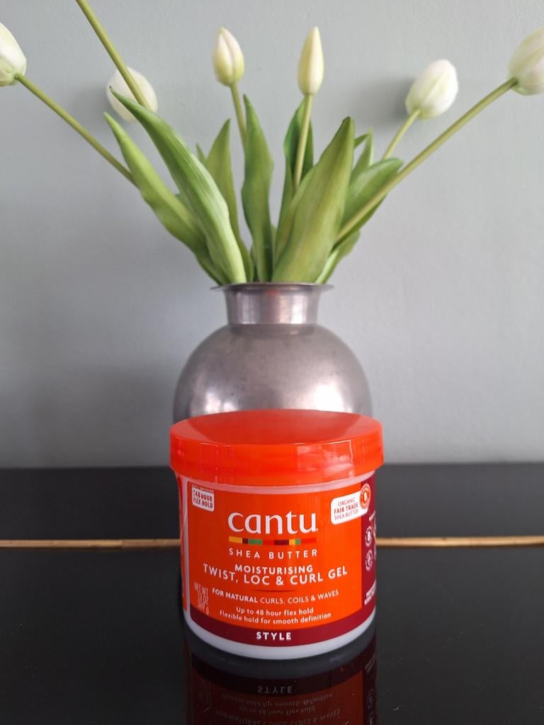 Cantu Shea Butter Moisturizing Twist & Lock Gel 369g, Ophalen of Verzenden, Nieuw, Gel, Wax, Haarlak of Mousse