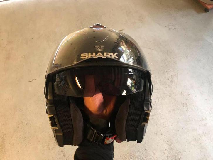Shark Evoline 3 - L - Glossy, Motoren, Kleding | Motorhelmen, Systeemhelm, L, Shark, Tweedehands, Ophalen of Verzenden