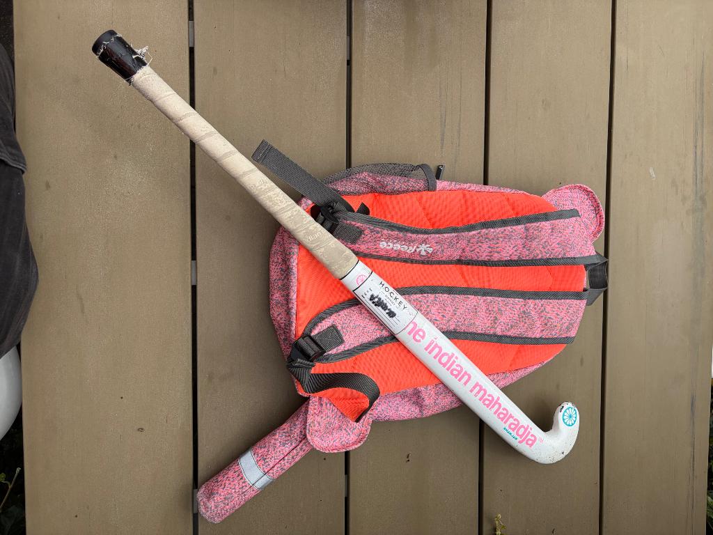 Hockeystick + tas, Ophalen, Gebruikt, Stick