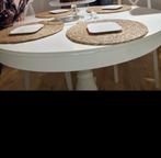 Uitschaafbare tafel wit ikea mooi en stevig massief hout, Eenpersoons, Ophalen of Verzenden, Zo goed als nieuw, 90 cm