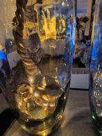 2 Grote Glazen Vazen 1m met Verlichting, Ophalen, Overige kleuren, 75 cm of meer, Glas