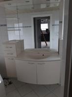 Douchemeubel met wastafel en spiegelkast, Huis en Inrichting, Badkamer | Badtextiel en Accessoires, Ophalen, Gebruikt, Wit, Overige typen
