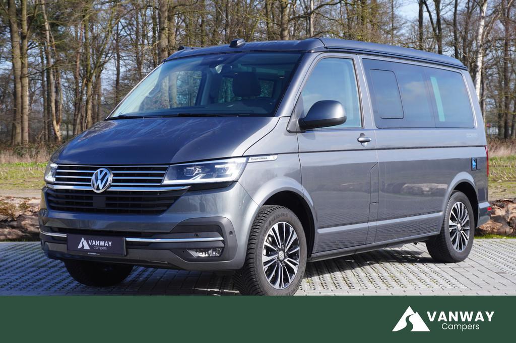 Volkswagen California Ocean T6.1 150pk Trekhaak Apple carpla, Caravans en Kamperen, Automaat, Buscamper of Camperbus, Bedrijf