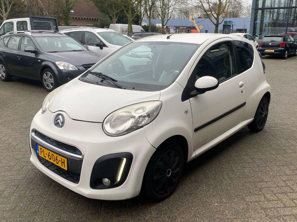 Citroën C1 1.0 3-DRS Airco, Auto's, Voorwielaandrijving, Stof, Zwart, 4 stoelen