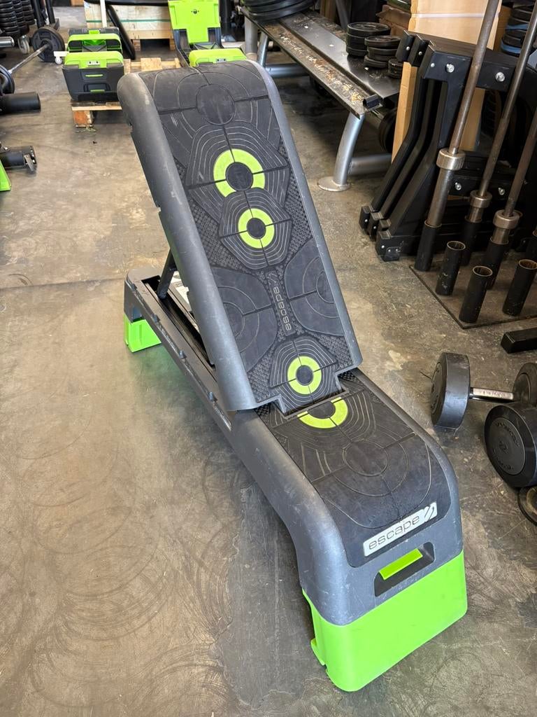 Escape verstelbare step deck fitness bank, Gebruikt, Escape, Ophalen of Verzenden, Bench