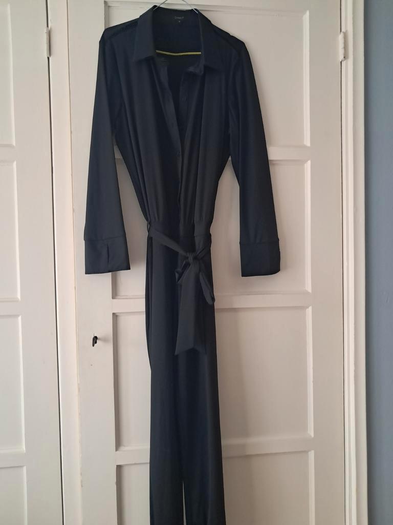 Mooie zwarte travelstof jumpsuit van G-maxx maat XL, Ophalen of Verzenden, Zo goed als nieuw, Maat 46/48 (XL) of groter, Zwart