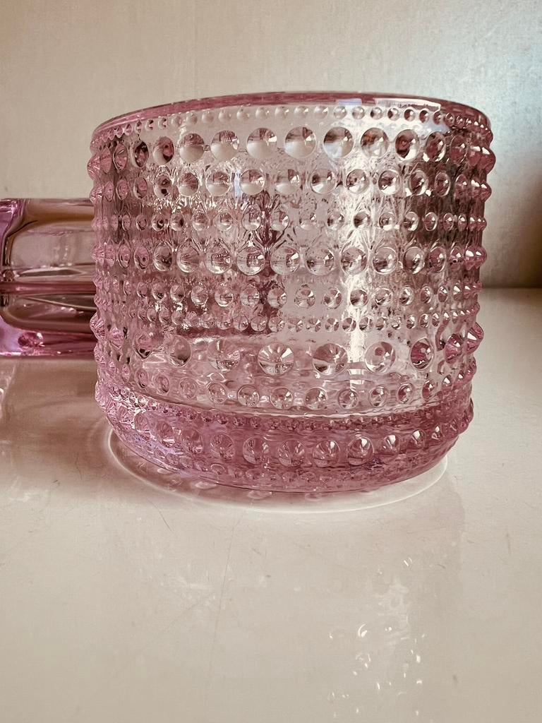Iittala Kastehelmi Waxinelichthouder Pale Pink Toikka 2017, Overige materialen, Nieuw, Ophalen of Verzenden, Kandelaar