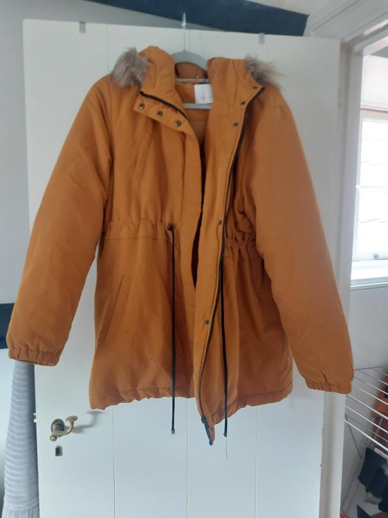 Gele zwangerschapsjas winter Mamalicious XL, Kleding | Dames, Jassen | Winter, Maat 46/48 (XL) of groter, Ophalen of Verzenden