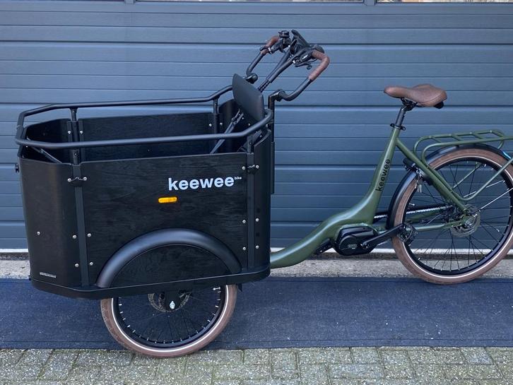 Nieuwe Keewee bakfiets elektrische bafang motor 8 vers, Fietsen en Brommers, Fietsen | Bakfietsen, Nieuw, Overige merken, 4 kinderen of meer