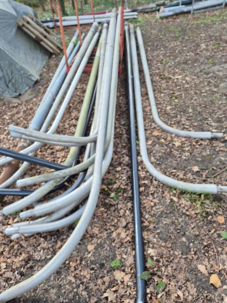 Lantaarnpaal lichtmast alu staal 6 m Lph paardenbak rijbak, Ophalen, Zo goed als nieuw, Led-lamp