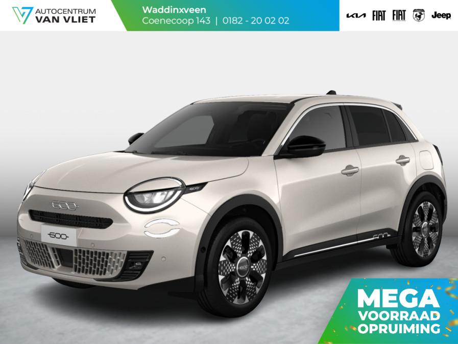 Fiat 600 1.2 Hybrid 110pk La Prima | Clima | Adapt. Cruise |, Auto's, Fiat, Gebruikt, 1199 cc, Met garantie (alle), 620 kg