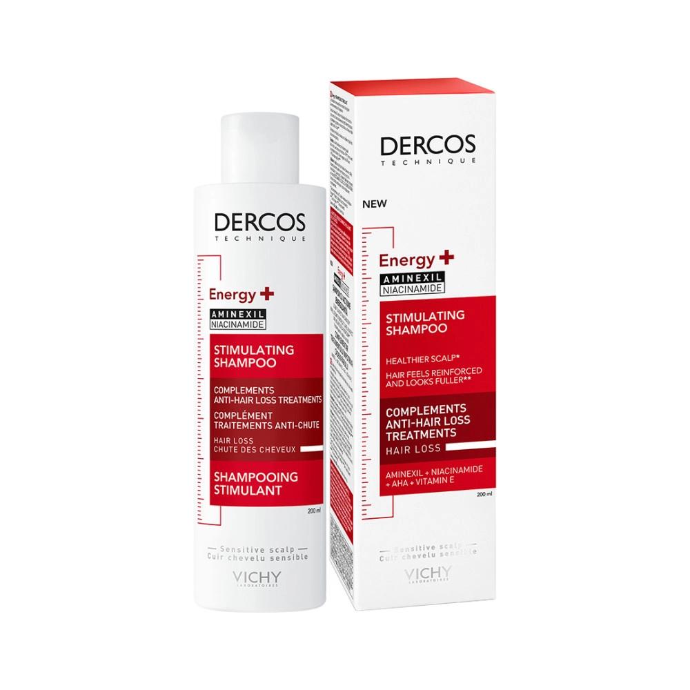 Vichy Dercos Aminexil Energie Shampoo 200ml, Sieraden, Tassen en Uiterlijk, Uiterlijk | Haarverzorging, Verzenden, Nieuw, Shampoo of Conditioner
