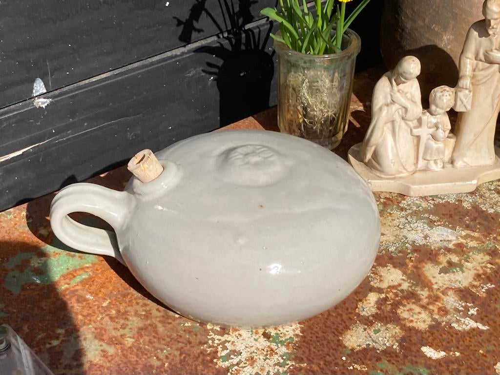 Brocante Franse kruik gres, Ophalen of Verzenden
