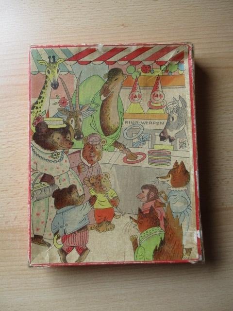 Brammetje Beer houten legpuzzel 1 Jig-Saw ring-werpen oud!, Ophalen of Verzenden, Meer dan 50 stukjes, Gebruikt, 6 jaar of ouder