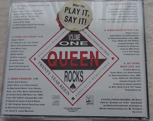 Queen - Rocks (Volume One) promo, Ophalen of Verzenden, Zo goed als nieuw, Poprock