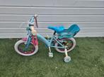 Elsa Frozen meisjesfiets 14 inch, Ophalen, Gebruikt, 14 inch of minder, Frozen