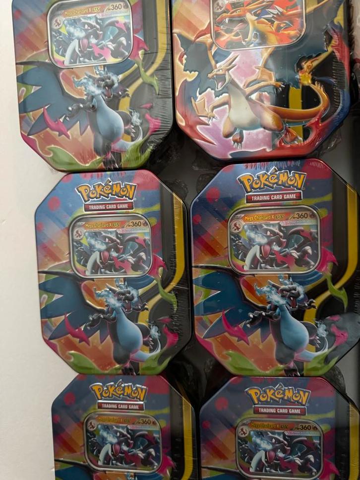 Pokemon Charizard X/Y ex Tin Sealed  - Zie andere Ads!, Hobby en Vrije tijd, Verzamelkaartspellen | Pokémon, Nieuw, Overige typen