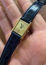 Zeer nette Cartier tank met discor dial, Ophalen of Verzenden, Zo goed als nieuw, Leer, Overige merken