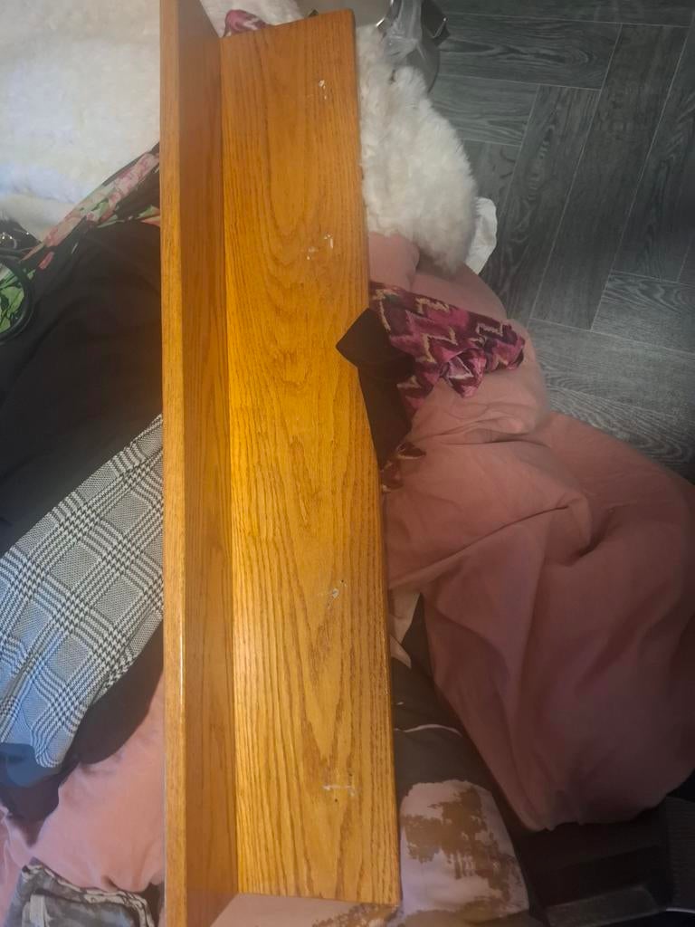 Houten wandplank - Eikenlook, Huis en Inrichting, Woonaccessoires | Wandplanken en Boekenplanken, Ophalen of Verzenden, Gebruikt