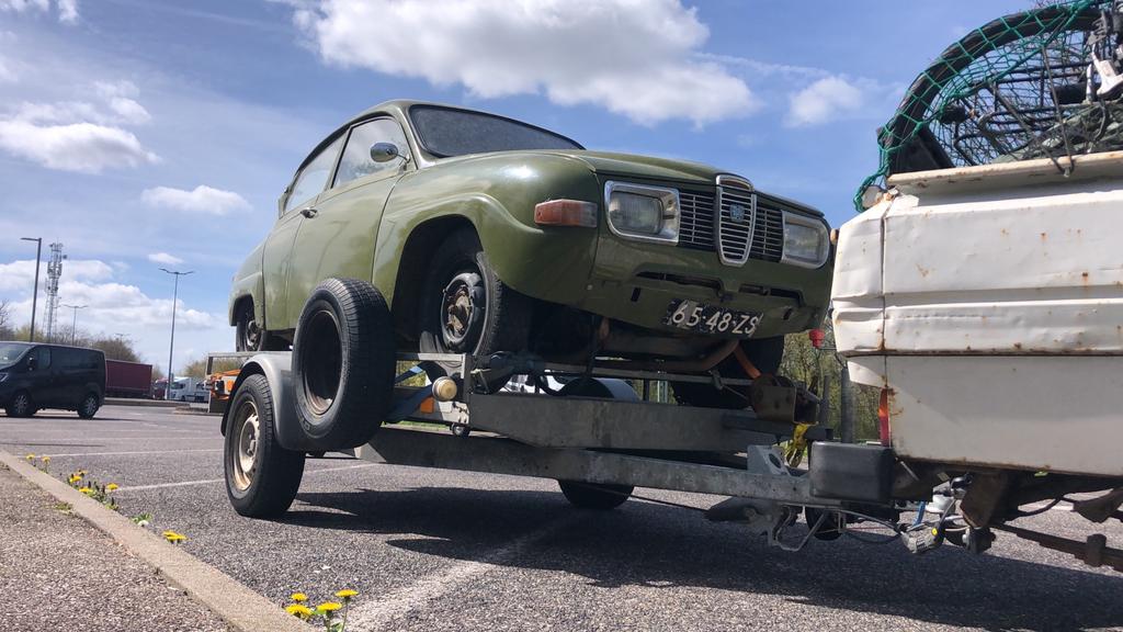 AGADOS SMA-31 autotrailer - Ideaal voor autotransport, Auto diversen, Aanhangers en Bagagewagens, Ophalen, Gebruikt