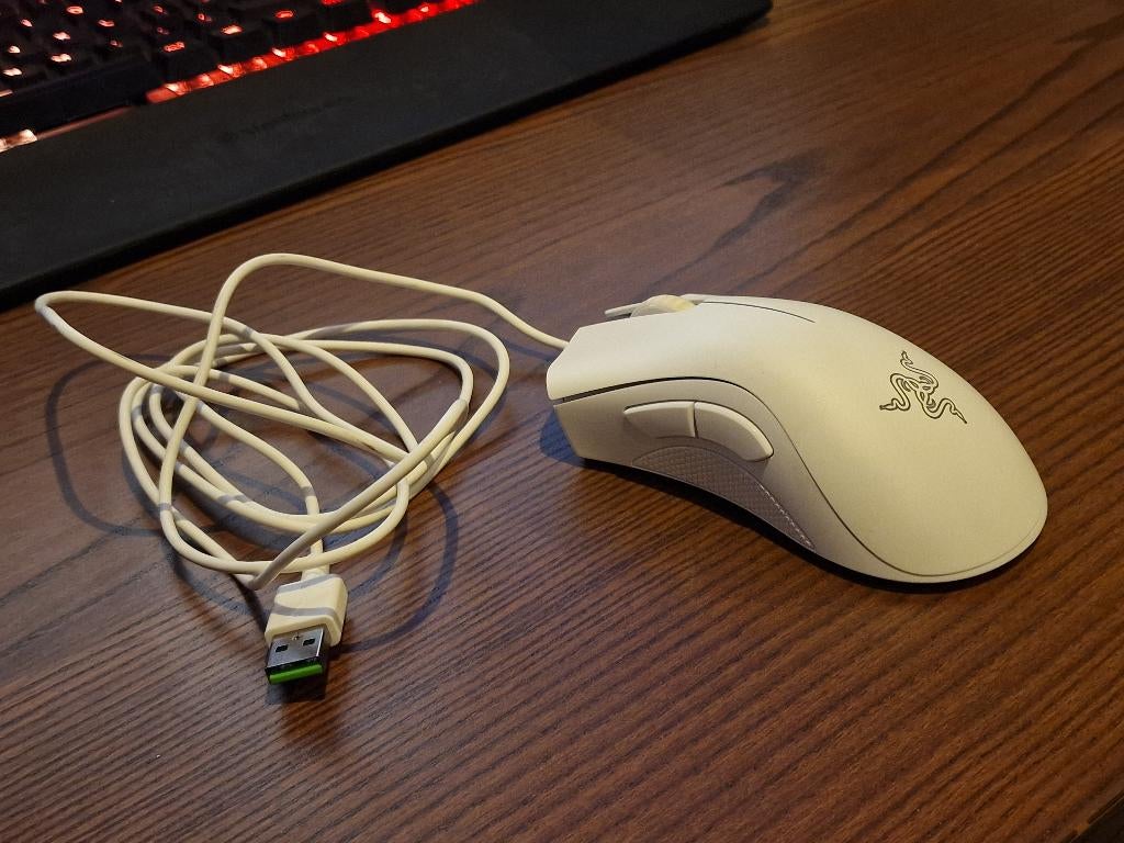 Gaming muis - Razer Deathadder Essential RZ01-0385, Rechtshandig, Muis, Gebruikt, Gaming muis