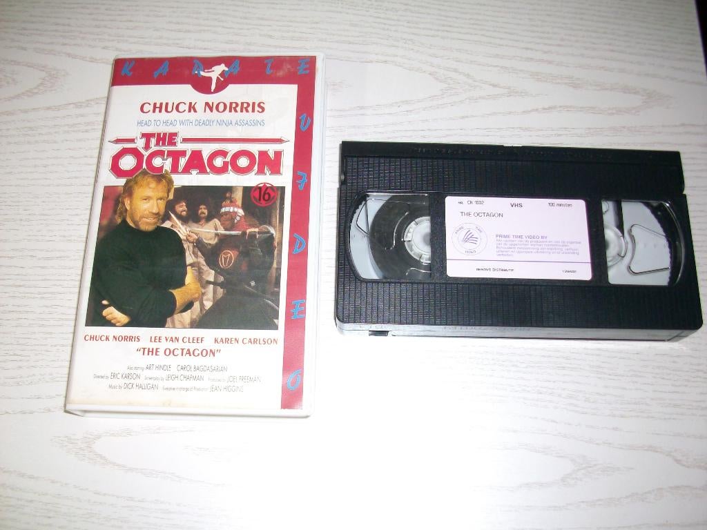VHS videoband Chuck Norris The Octagon Ninja's uit 1980, Cd's en Dvd's, Alle leeftijden, Ophalen of Verzenden, Zo goed als nieuw