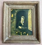 Mooie kopie van 'Meisje aan het venster' (Nicolaas Maes), Antiek en Kunst, Kunst | Schilderijen | Klassiek, Ophalen of Verzenden