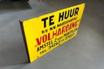 Gezocht emaille bord makelaar - TE HUUR - TE KOOP -, Ophalen of Verzenden, Gebruikt, Reclamebord