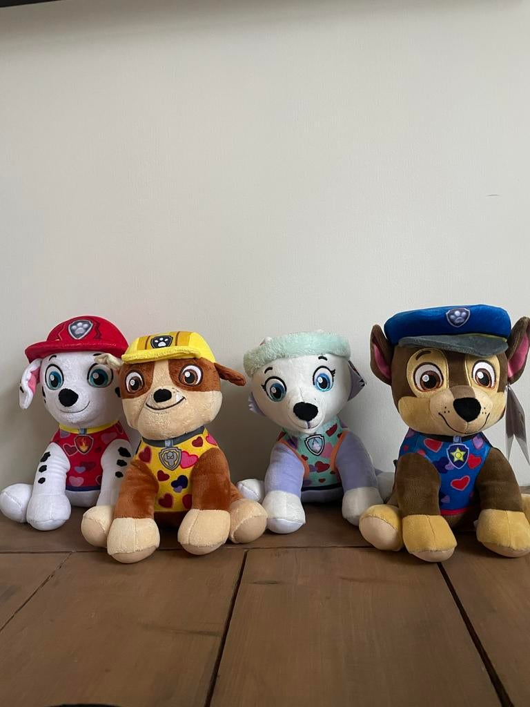 Paw Patrol Knuffels - Set van 4, Overige merken, Middelgroot (20 tot 80 cm), Meerkleurig, Paw Patrol