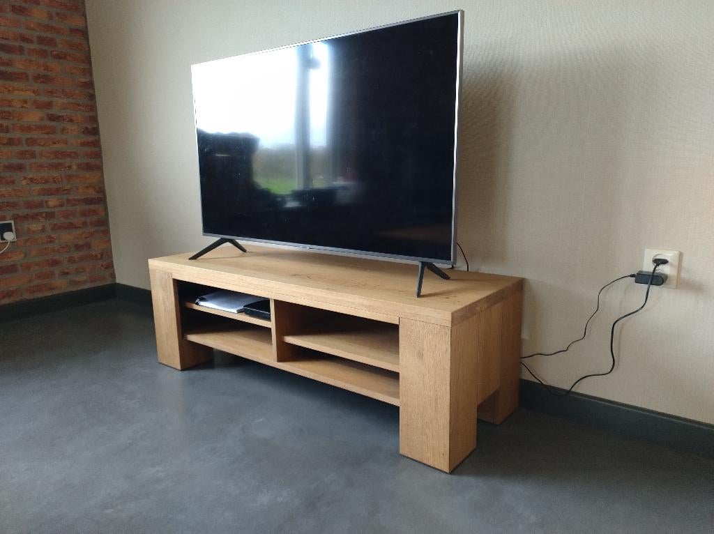 TV meubel eiken, Huis en Inrichting, Kasten | Televisiemeubels, Ophalen, Gebruikt, 100 tot 150 cm, Eiken