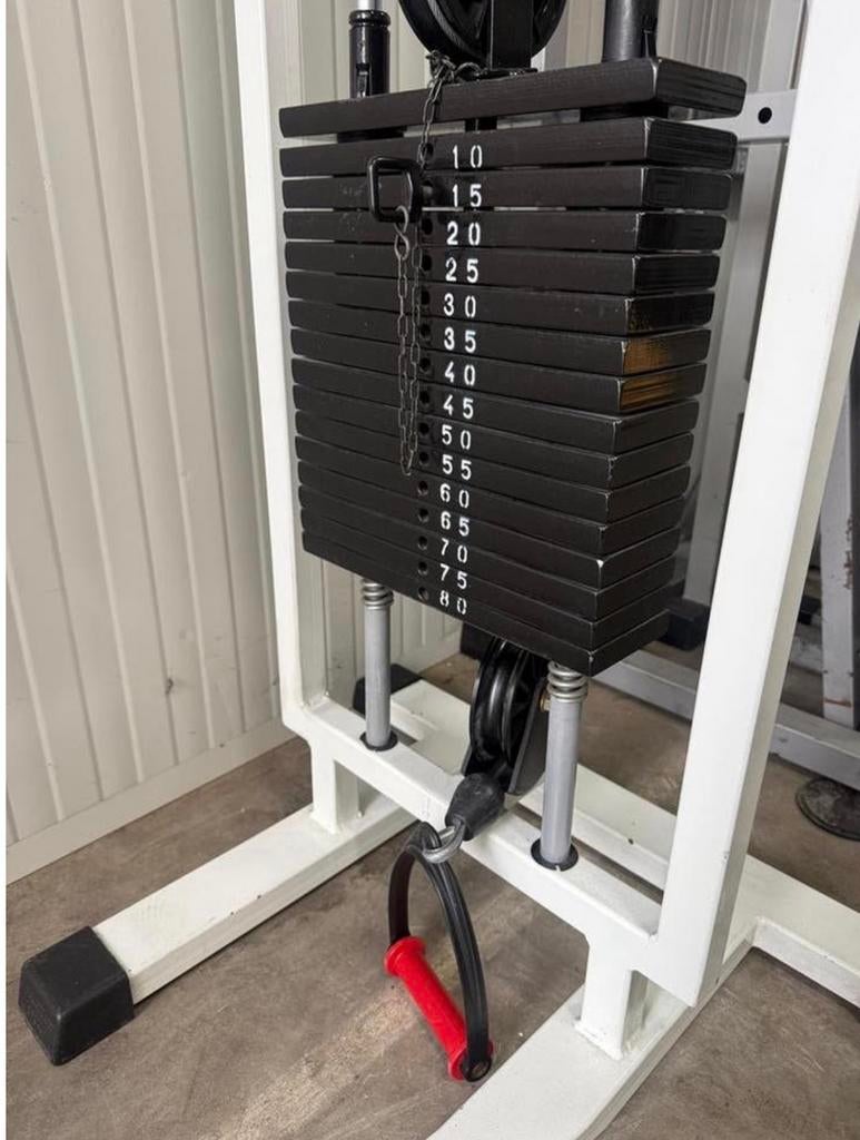 Panatta Cable crossover / Kabel tower / Kabelcross / machine, Sport en Fitness, Ophalen, Benen, Gebruikt, -