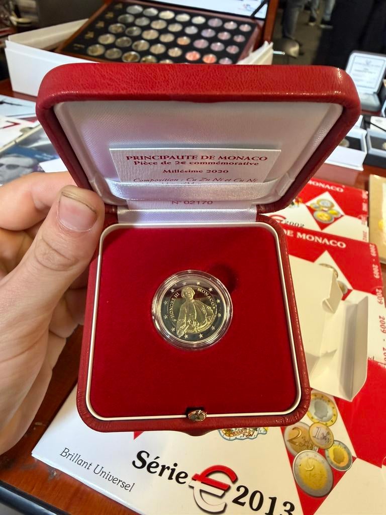 Monaco 2 euro 2020 Naissance d honore, Postzegels en Munten, Munten | Europa | Euromunten, Ophalen of Verzenden, Monaco, 2 euro