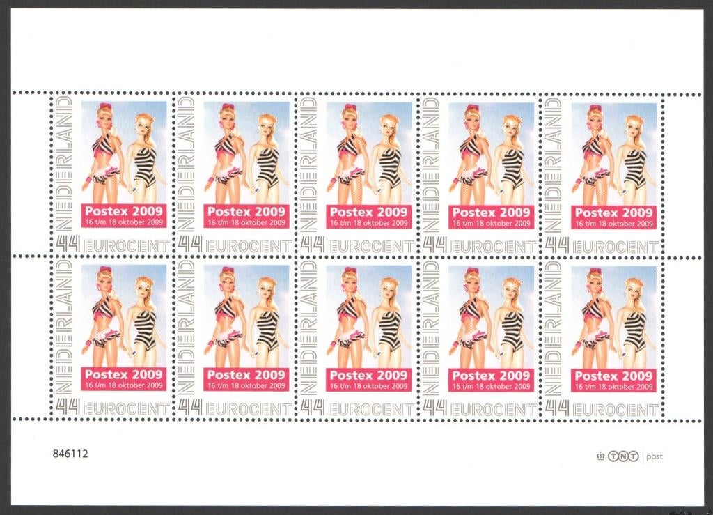 Postzegelbeursvelletje Postex 2009, Postzegels en Munten, Postzegels | Nederland, Ophalen of Verzenden, Na 1940, Postfris