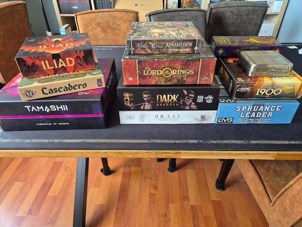 Bordspellen: Iliad, Cascadero, Brass, Tamashii, Spruance L.., Hobby en Vrije tijd, Gezelschapsspellen | Bordspellen, Ophalen of Verzenden