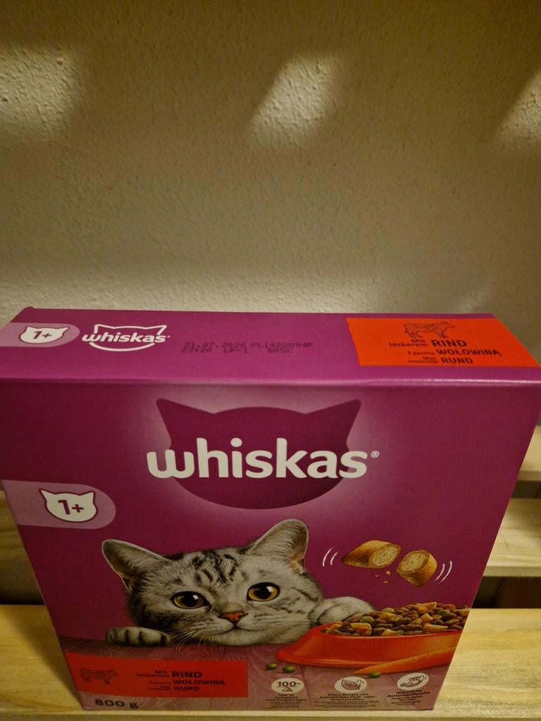 Whiskas brokjes rund, Ophalen