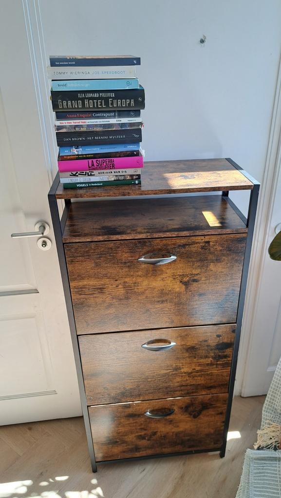 Schoenenkast met openklapbare planken (60x30x130cm), Huis en Inrichting, Kasten | Schoenenkasten, Gebruikt, Ophalen