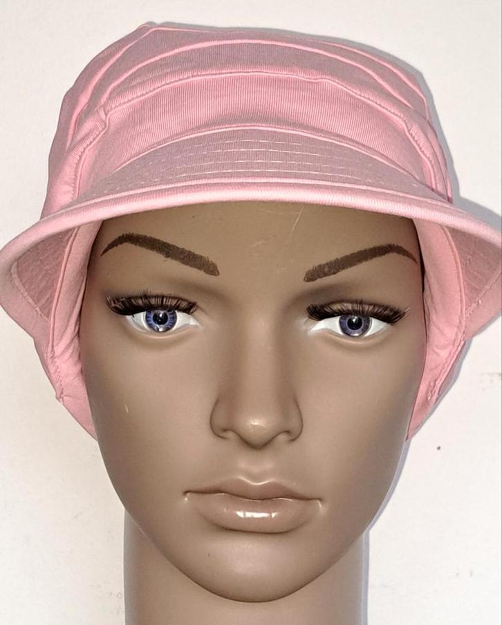 Chemo/haarverlies tricot pet no 59 Q. Lichtroze., Kleding | Dames, Mutsen, Sjaals en Handschoenen, Nieuw, Muts, Maat 46/48 (XL) of groter