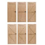 Eiken Barndeur – Borger | VANAF 240,-| Scherp geprijsd, Niet ingevuld, 80 tot 100 cm, Binnendeur, Niet ingevuld