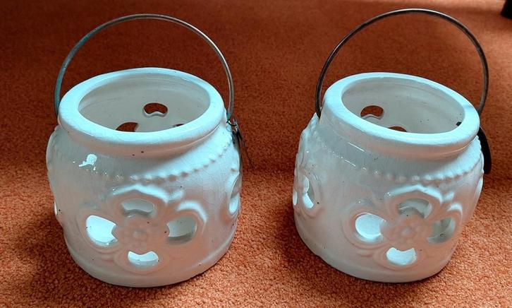 Riverdale Windlichten - Set van 2, Huis en Inrichting, Woonaccessoires | Kandelaars en Kaarsen, Gebruikt, Kandelaar, Minder dan 25 cm