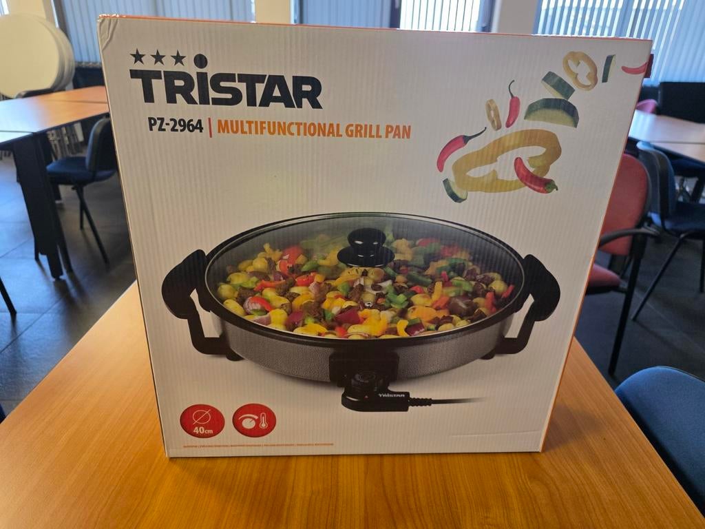 Tristar Multifunctionele Grillpan,hapjespan, kippiepan, Ophalen, Nieuw