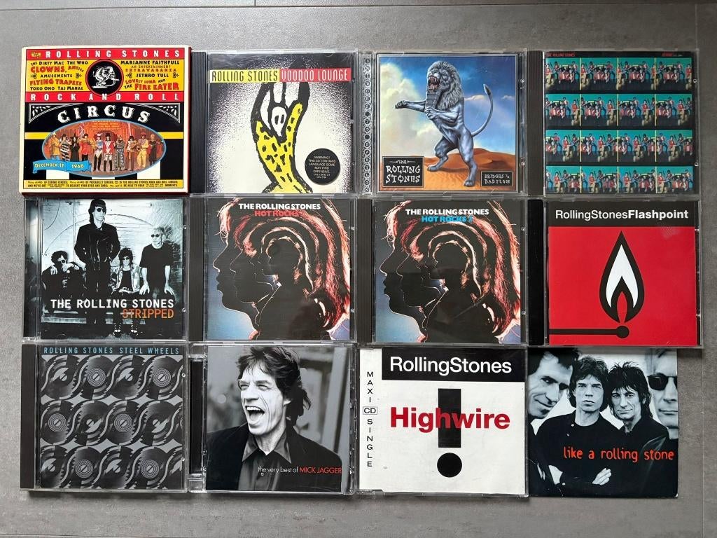 Rolling Stones 12x cd: Circus,Voo,Steel Wheel,Flashpoint,Hot, Ophalen of Verzenden, Zo goed als nieuw, Poprock