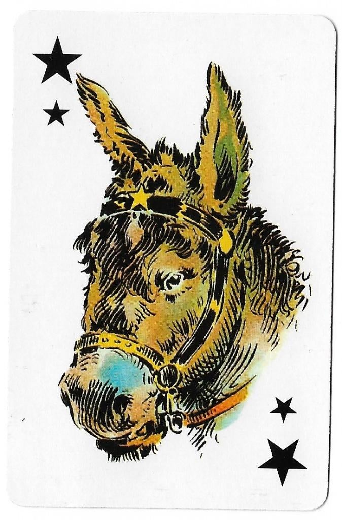 1 aparte ezel joker, Verzamelen, Speelkaarten, Jokers en Kwartetten, Ophalen of Verzenden, Zo goed als nieuw, Speelkaart(en)