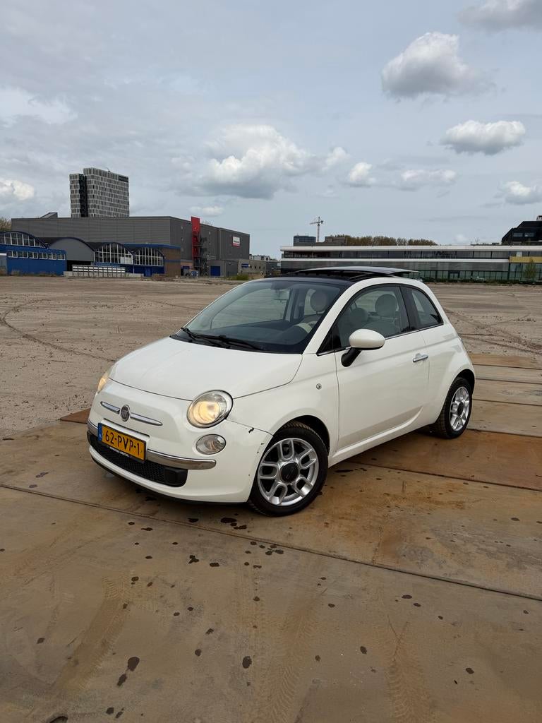 Fiat 500 0.9 Twinair 2011 Wit, Auto's, Fiat, Voorwielaandrijving, 31 €/maand, Origineel Nederlands, 24 km/l