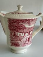 Boerenhoeve rood koffiepot, Ophalen of Verzenden