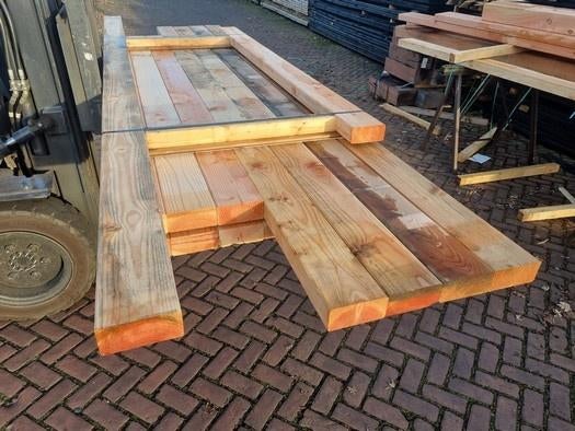 Aanbieding Douglas balken geschaafd 6.5x15.0 cm - nr: tb47, Ophalen, Nieuw, 250 cm of meer, Balken